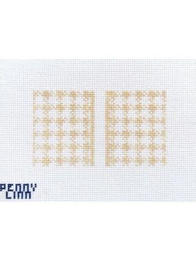 Penny Linn Needlepoint Canvas- Clutch Insert, Houndstooth
